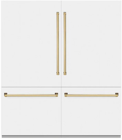 ZLINE 72 Inch autograph 72" Built In Counter Depth French Door Refrigerator RBITZWM72G | Fridge.com