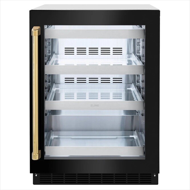 ZLINE autograph 24" Built In Undercounter Beverage Center RBSOZBS24G