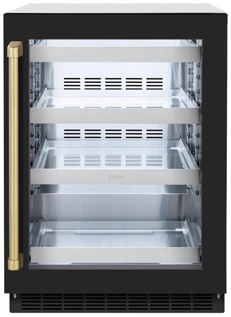 ZLINE autograph 24" Built In Undercounter Beverage Center RBSOZBLM24CB