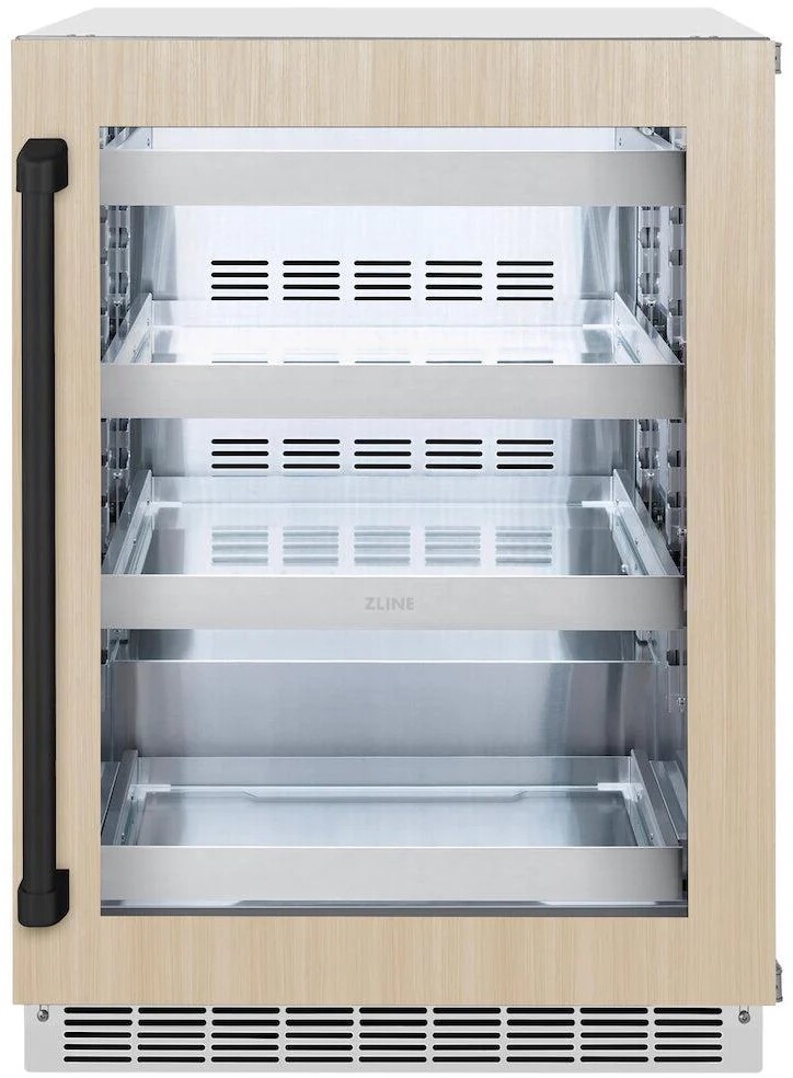 ZLINE Autograph Edition 24 in. Touchstone 151 Can Beverage Fridge with Panel Ready Glass Door | Fridge.com