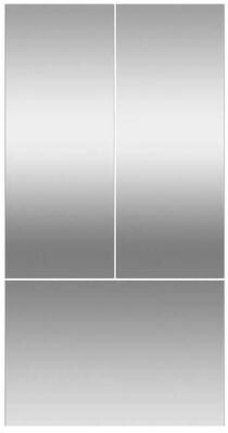 Fisher & Paykel Stainless Steel Door Panel For Integrated Refrigerator Freezer, 36", French Door