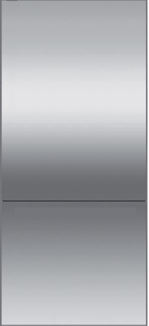 Fisher & Paykel Stainless Steel Door Panel For Integrated Refrigerator Freezer, 36", Right Hinge