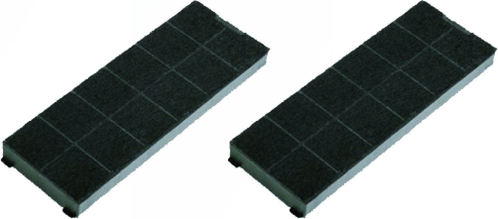 XO XORFSQR Rectangular Charcoal Replacement Filter - 2 Pack
