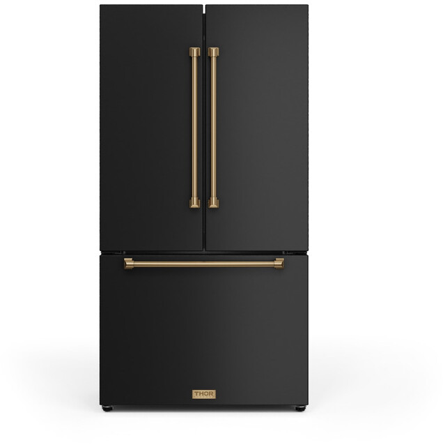 Thor Kitchen 36 Inch Kitchen Gordon Ramsay Collection 36" Counter Depth French Door Refrigerator RF3621CTD00BRZ | Fridge.com