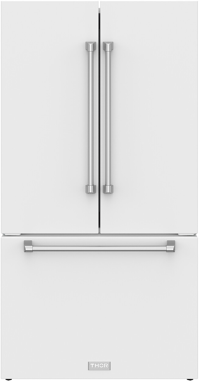 Thor Kitchen RF3621CTDW Gordon Ramsay Collection 36 inch Counter Depth French Door Refrigerator with 20.3 cu. ft. Capacity, Ice Maker, and Interior