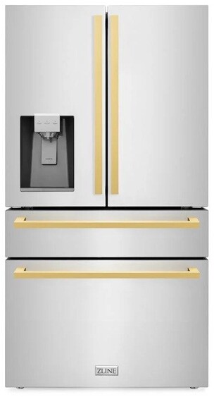 ZLINE 36 Inch autograph 36" Counter Depth French Door Refrigerator RFMZW36FG | Fridge.com