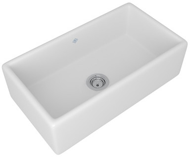 Shaws RC3318 33" Lancaster Single Bowl Farmhouse Apron Front Fireclay Kitchen Sink