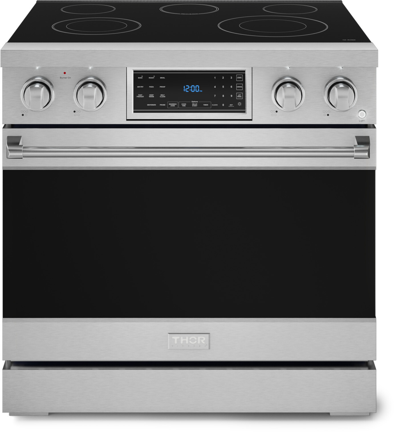 Thor Kitchen RSE36 Gordon Ramsay Collection 36 inch Electric Range with 6 cu. ft. Oven Capacity, Self Cleaning, Convection, in Stainless Steel (Stainless Steel)