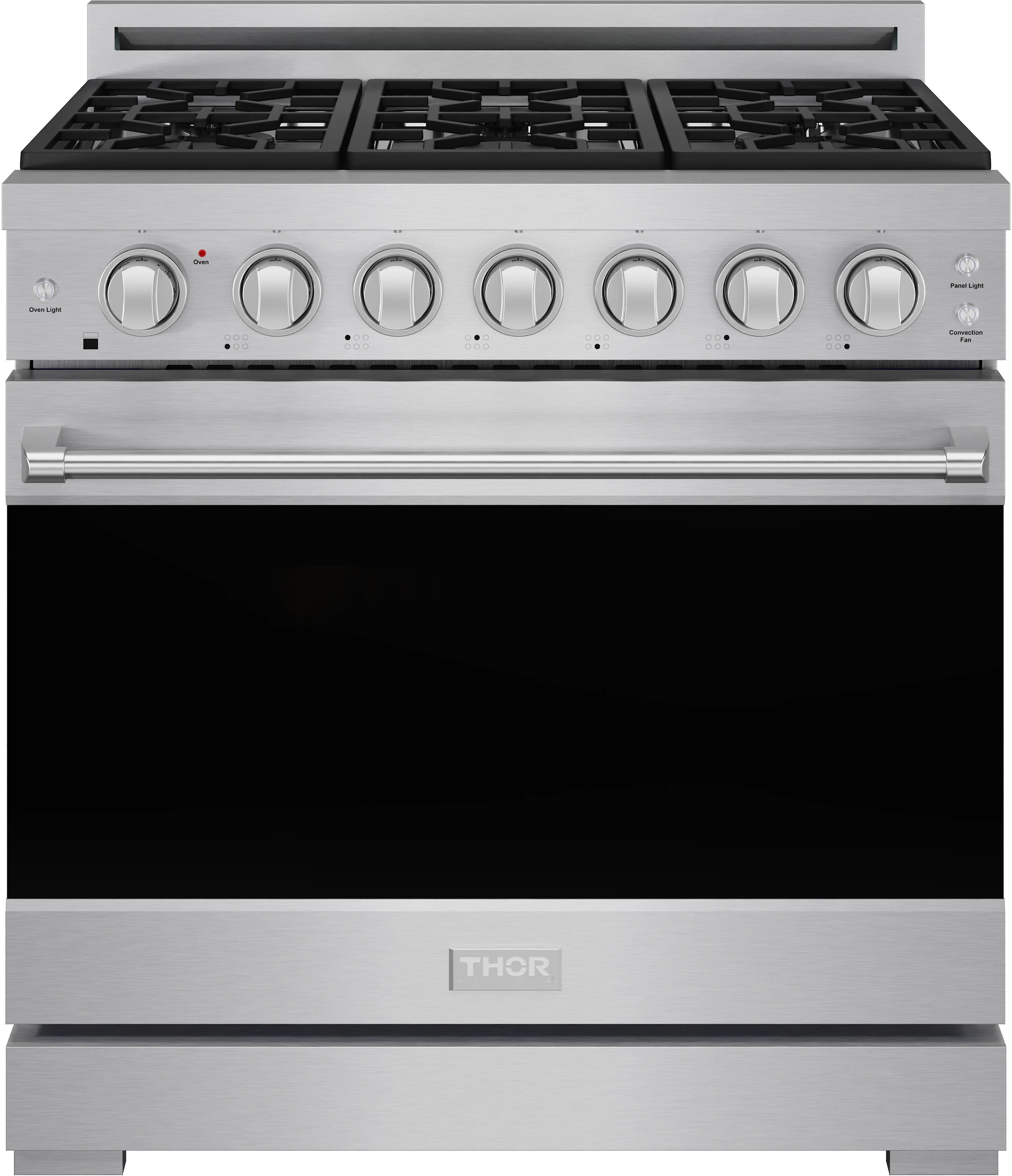 Thor Kitchen RSG36P 36 Inch Professional Gas Range With Precision Knob Control In Stainless Steel Gordon Ramsay Series