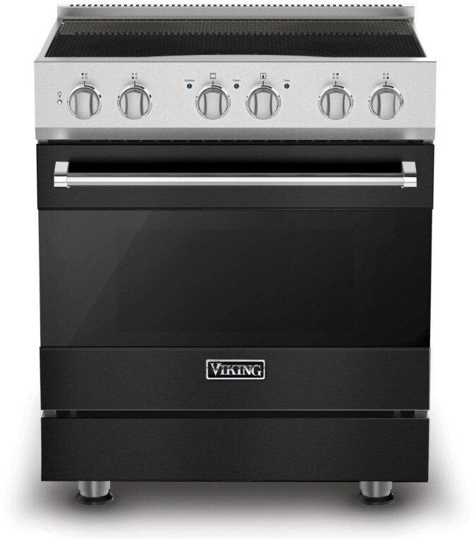 Viking RVIR3304BCS 3 Series 30 inch Induction Range with 4 Elements and 4.7 cu. ft. Oven Capacity (Cast Black)