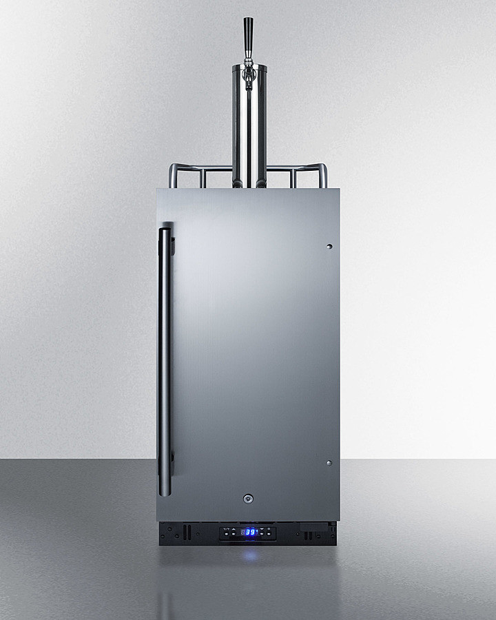 Summit SBC15BEER 15" Wide Built-In Kegerator - Nsf-7 Certified, UL 471 Approved, Digital Thermostat, Automatic Defrost