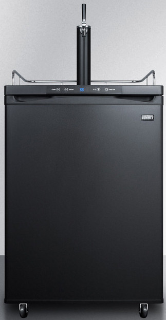 Summit SBC635M 24" Wide Kegerator - Digital Thermostat, Automatic Defrost, Jet Black Finish