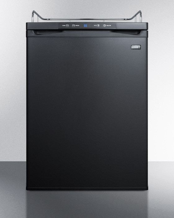 Summit SBC635MNK 24" Wide Kegerator - Digital Thermostat, Automatic Defrost, Casters, Jet Black Finish