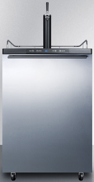 Summit SBC635MSSHH 24" Wide Kegerator - Stainless Steel Door, Automatic Defrost, Digital Thermostat, Beer Dispenser, Home Bar, Draft Beer System