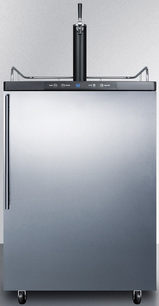 Summit SBC635MSSHV 24" Wide Kegerator - Stainless Steel Door, Automatic Defrost, Digital Thermostat, Beer Dispenser