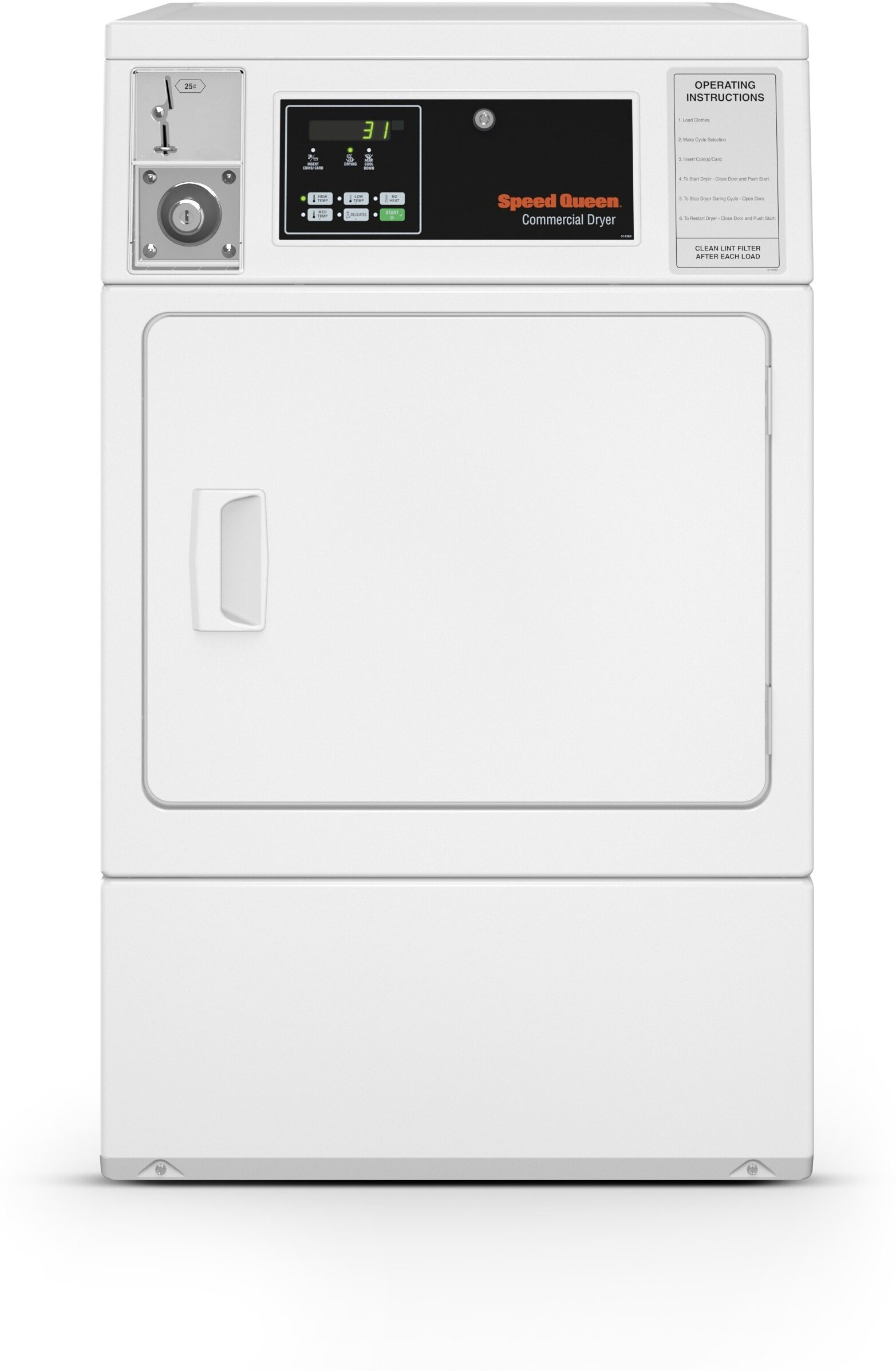 Speed Queen 7 Cu. Ft. ElectricFront Load Dryer SDENCAGS176TW01