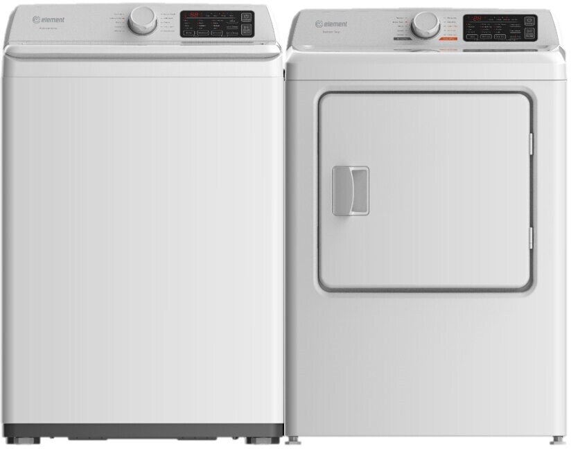 Element Top Load Washer & Dryer Set ETWADRGBW3725