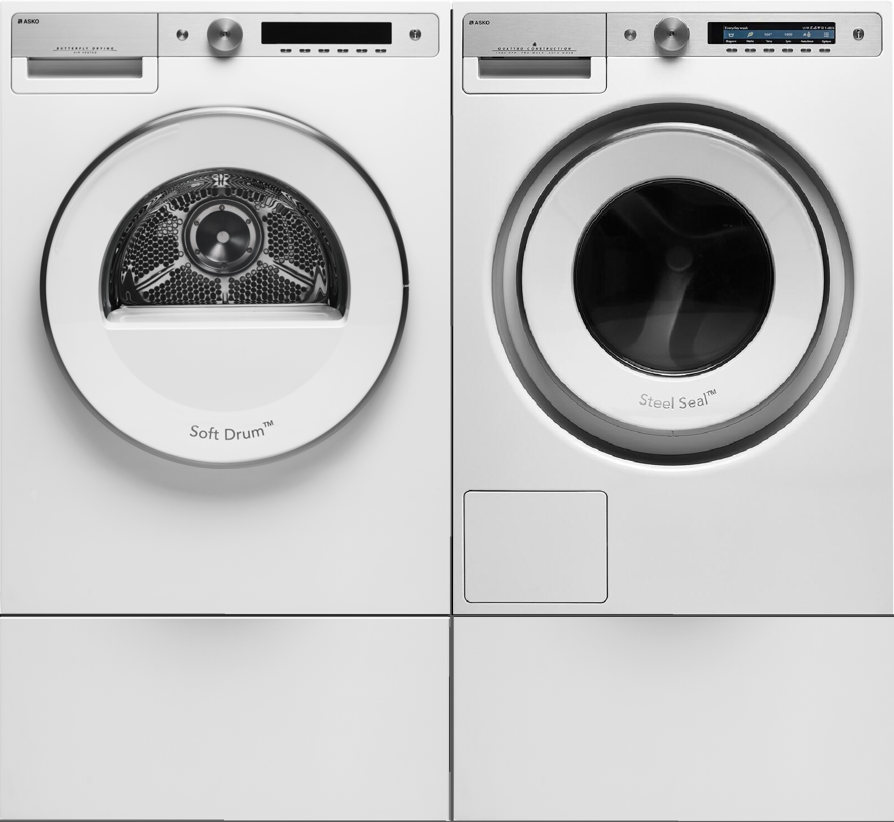 Asko Style Series Front Load Washer & Dryer Set ASWADREW61242
