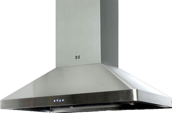 Sirius SIU1442 42 inch Professional Series Island Range Hood with 1100 CFM, Baffle Filter, and 4 Speed Push Button in Stainless Steel