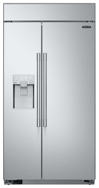 SKS 26 Cu. Ft. Built-In Side-by-Side Refrigerator 42-Inch in Stainless Steel