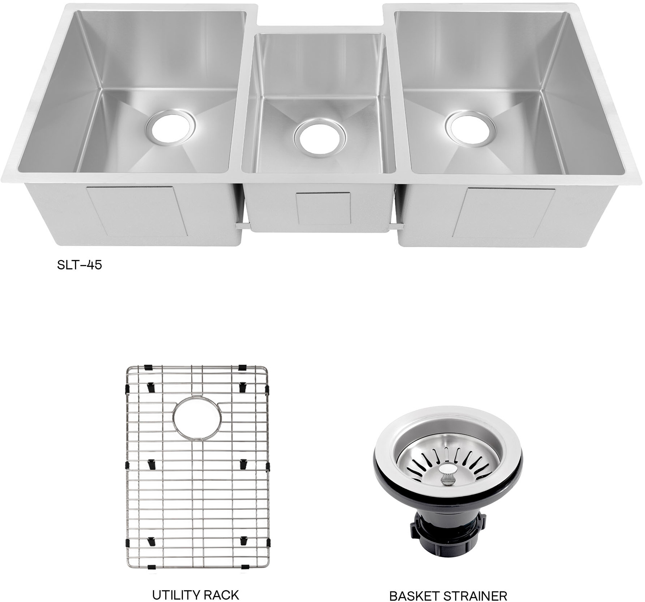 Three Hole Kitchen Sinks