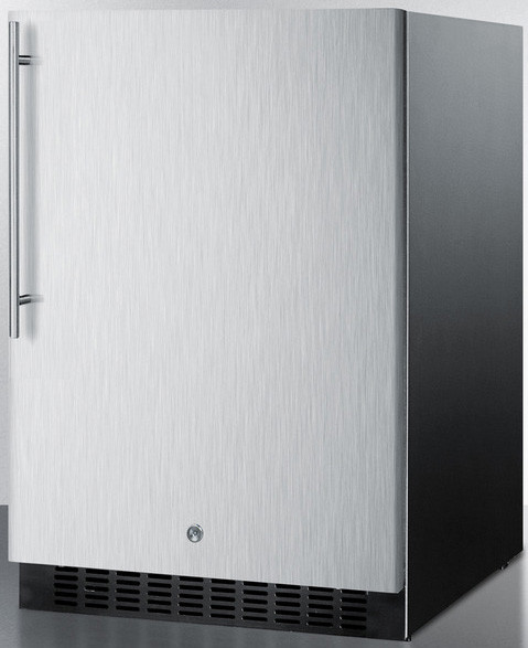 24 Inch 24"" Freestanding/Built In Undercounter Counter Depth Compact All-Refrigerator - Summit SPR627OSSSHV