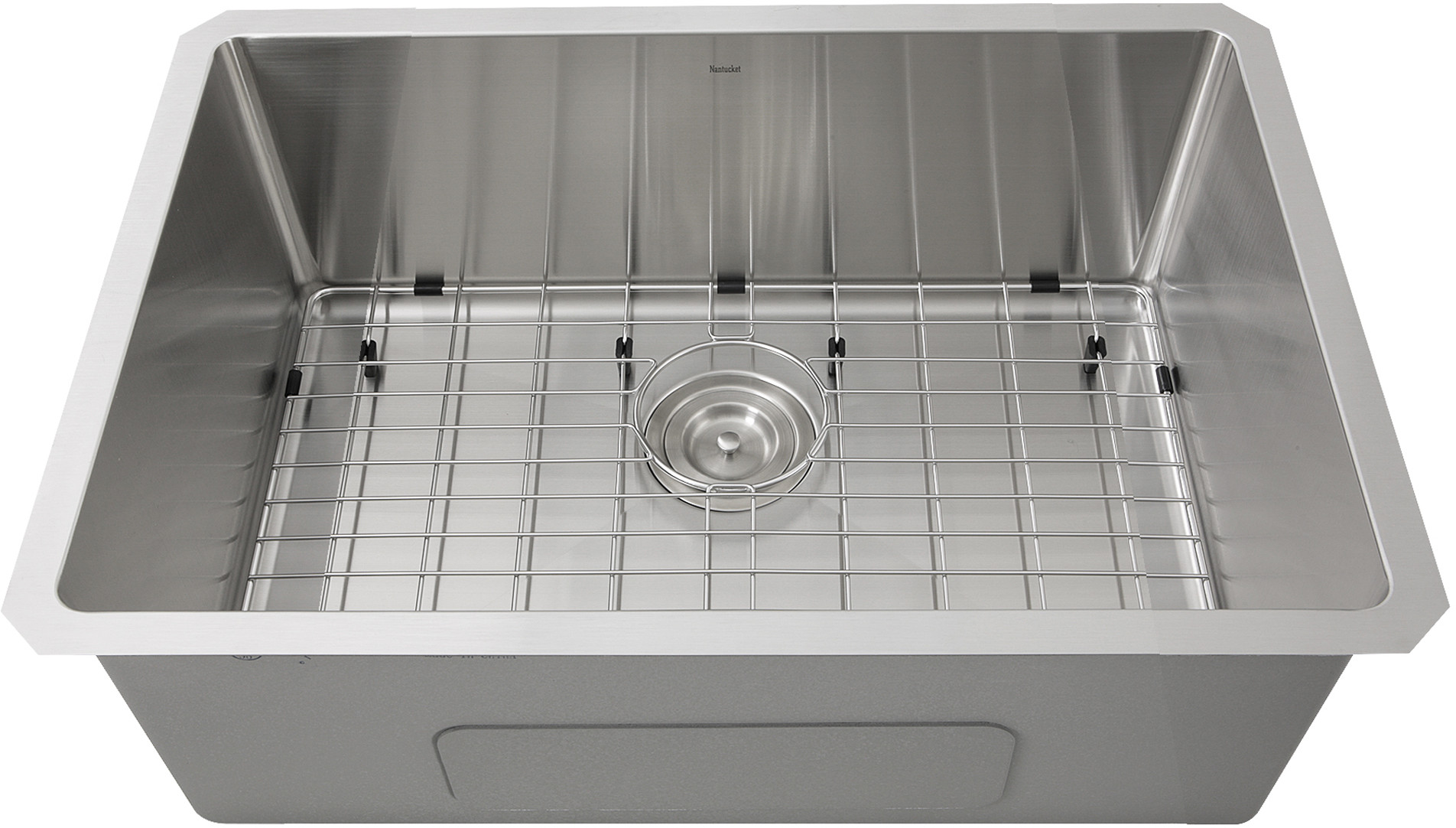 Pro Series Rectangle Single Bowl Undermount Small Radius Corners Stainless Steel Kitchen Sink, 16 ga
