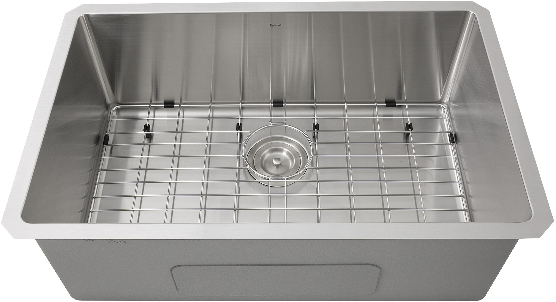 Pro Series Rectangle Single Bowl Undermount Small Radius Corners Stainless Steel Kitchen Sink, 16 ga