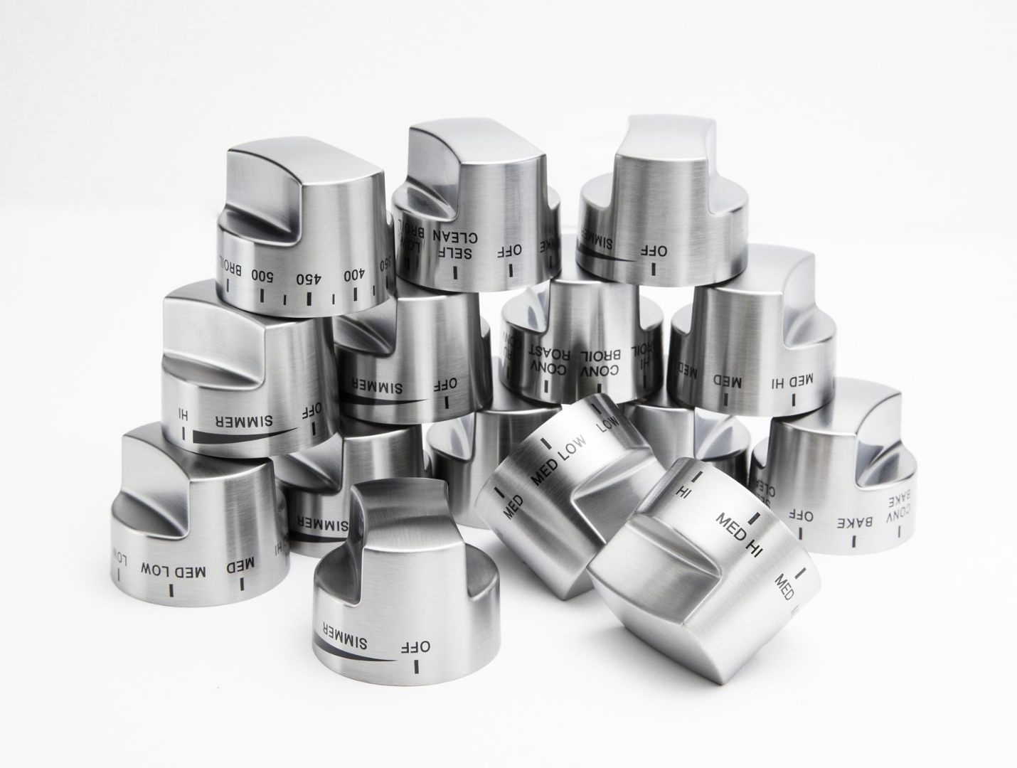 Viking SSKKVDR54860 Stainless Knob Kit 5 Series DF Ranges 48/60 inch