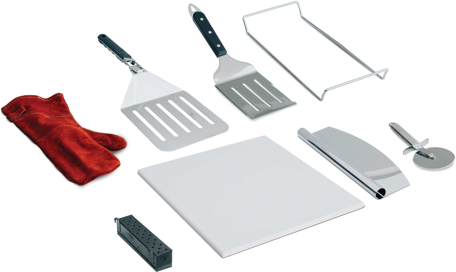 Summerset SSTOAK1 8-Piece Outdoor Pizza Oven Accessory Kit, in Stainless Steel