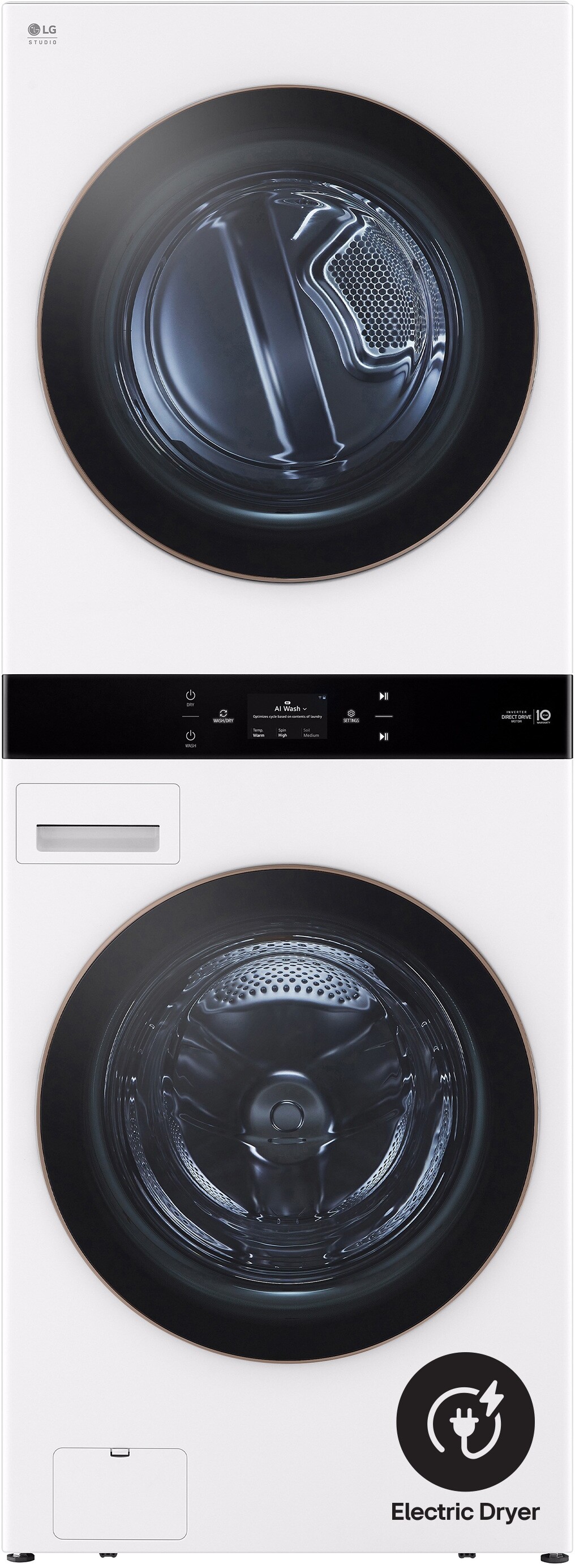 LG Studio WashTower 27 WasherDryer Electric Vented Washtower SWWE50W4