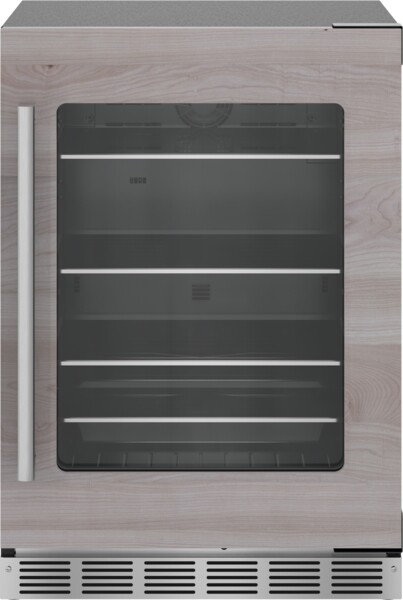 Thermador - 4.9 Cu. Ft. Built-in Compact Glass Door Under-Counter Refrigerator, Right Hinged - Custom Panel Ready — FIN-0018656 | Fridge.com