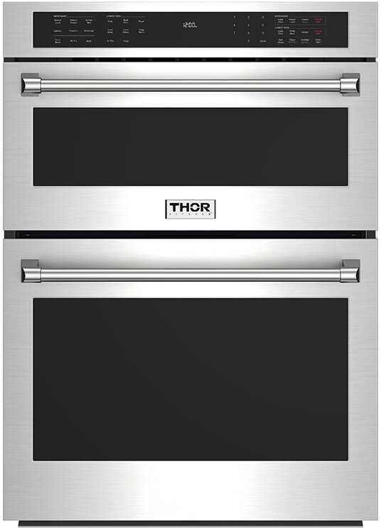 Thor Kitchen TMW30ED 30-Inch Combination Microwave Wall Oven - Stainless Steel, 1.9 Cu. Ft. Microwave, Integrated Speed Cooking, Unisex