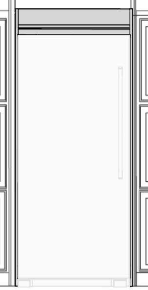 Frigidaire TRMKTEZ1FL79 79 inch Single Trim kit - Flat Design