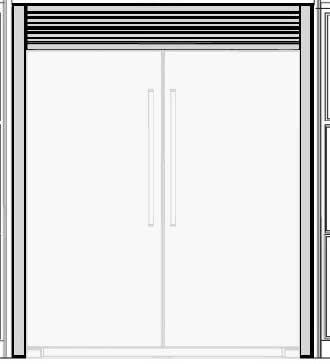 Frigidaire TRMKTEZ2LV84 Louvered Double Trim Kit
