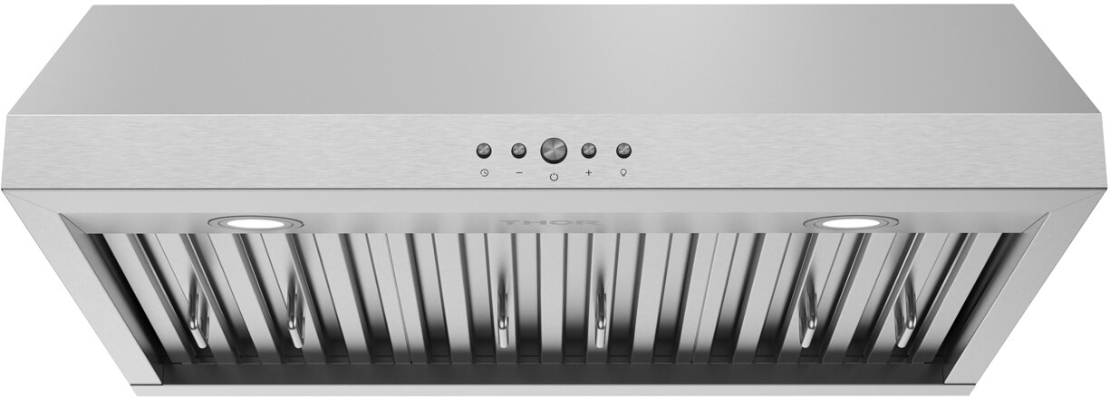 Thor Kitchen TUH3048 30 Inch Under Mounted Range Hood With 480 Cfm, Stainless Steel Finish, 3 Fan Speeds
