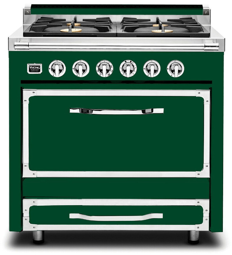 Viking Tuscany 36" Dual Fuel Natural Gas Range TVDR3614BIV