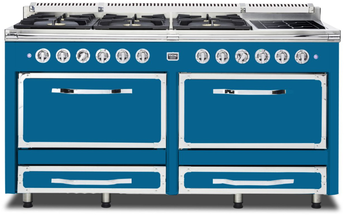 Tuscany 66"" Dual Fuel Natural Gas Range - Viking TVDR6616IAB