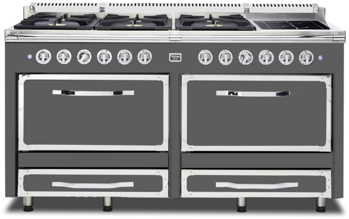 Tuscany 66"" Dual Fuel Natural Gas Range - Viking TVDR6616IDG