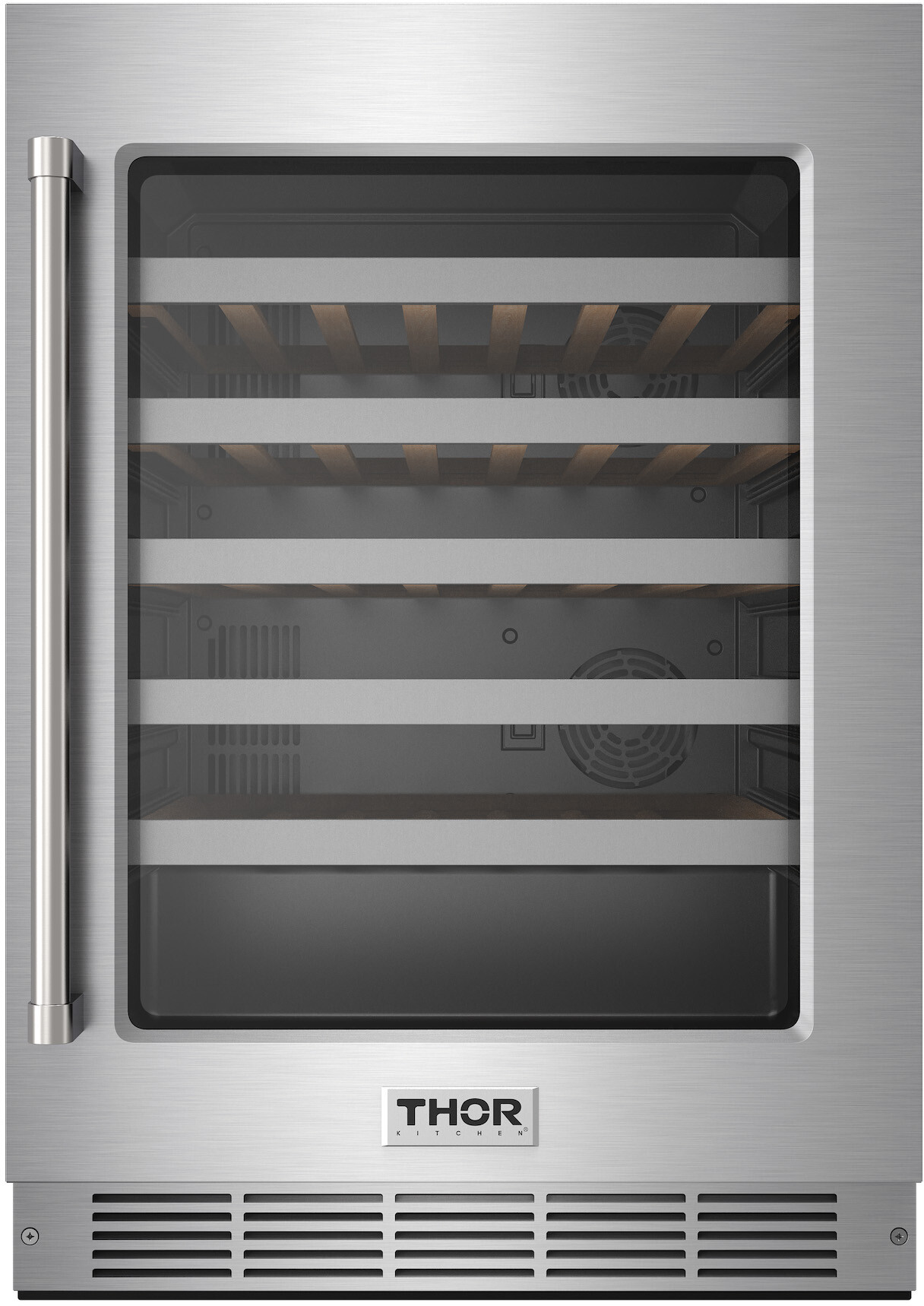 Thor Kitchen 24-Inch Single Zone Wine Cooler, 46 Wine Bottle Capacity - Model Twc24Us, Precise Temperature Control, 5.3 cu. ft. Capacity, Unisex