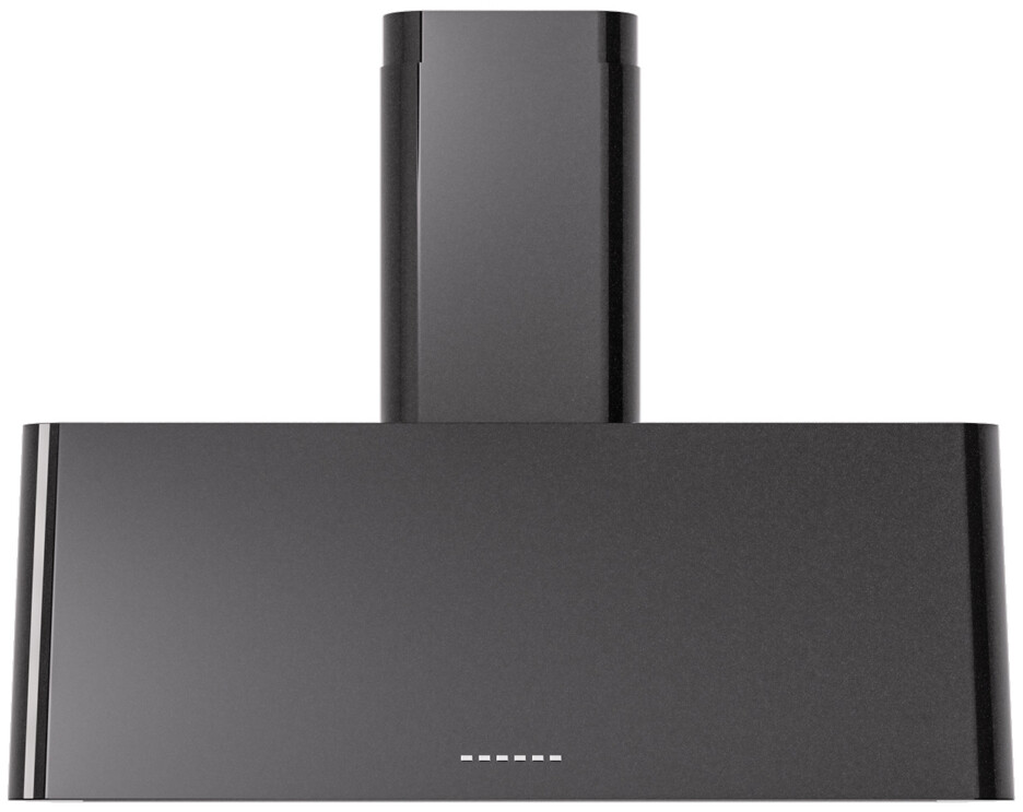 ILVE UAG36BK Nostalgie II 36 inch Wall Mount Range Hood with 600 CFM, 3 Speed + Intensive, Front LED Light Bar (Glossy Black)