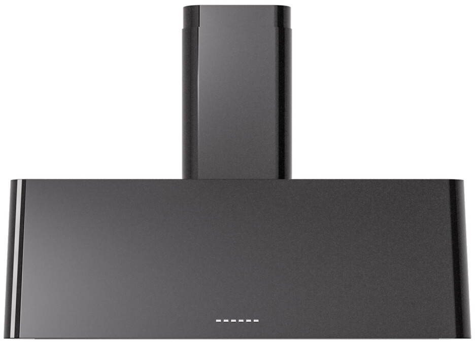 ILVE UAG40BK Nostalgie II 40 inch Wall Mount Range Hood with 600 CFM, 3 Speed + Intensive, Front LED Light Bar  (Glossy Black)