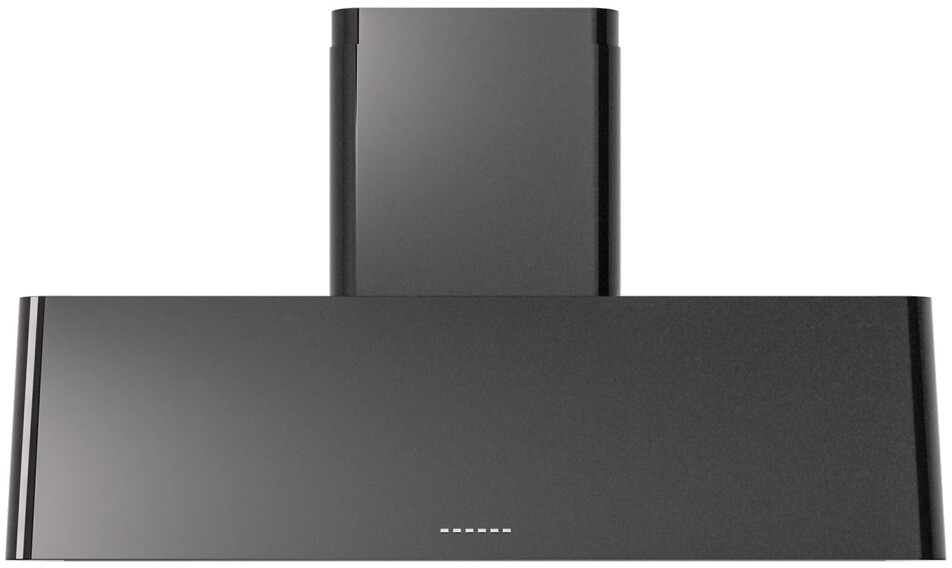 ILVE UAG48BK Nostalgie II 48 inch Wall Mount Range Hood with 850 CFM, 3 Speed + Intensive, Front LED Light Bar (Glossy Black)
