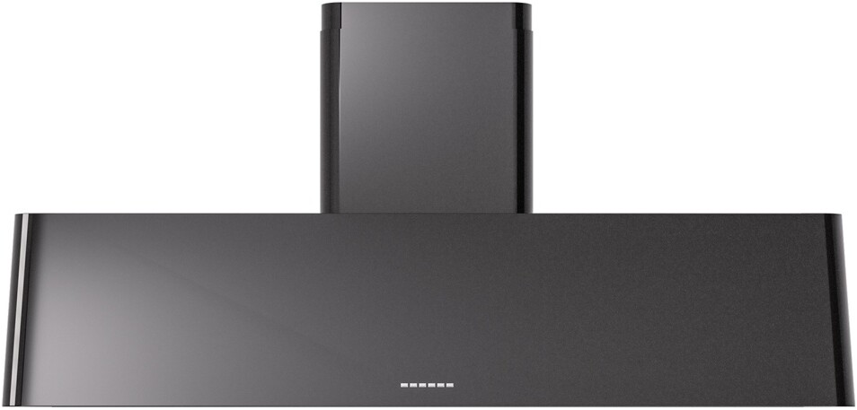 ILVE UAG60BK Nostalgie II 60 inch Wall Mount Range Hood with 850 CFM, 3 Speed + Intensive, Front LED Light Bar (Glossy Black)