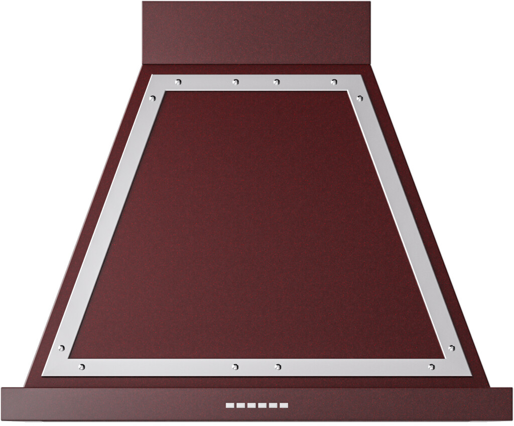 ILVE UANB30BUC Nostalgie II Noblesse 30 inch Range Hood with 600 CFM (Burgundy, Chrome)