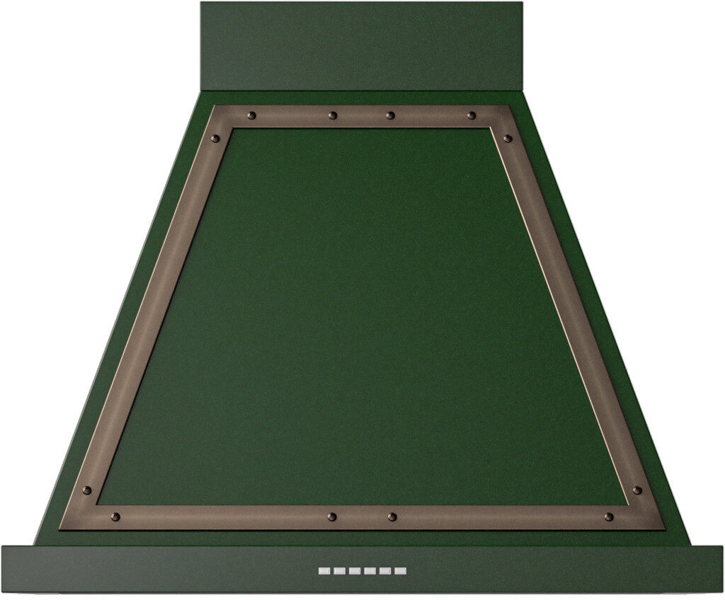 ILVE UANB30EGB Nostalgie II Noblesse 30 inch Range Hood with 600 CFM (Emerald Green, Burnished)