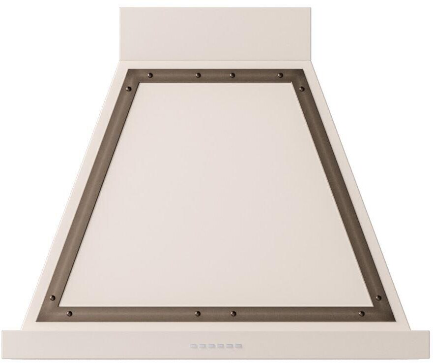 ILVE UANB30AWB Nostalgie II Noblesse 30 inch Range Hood with 600 CFM (Antique White, Burnished)