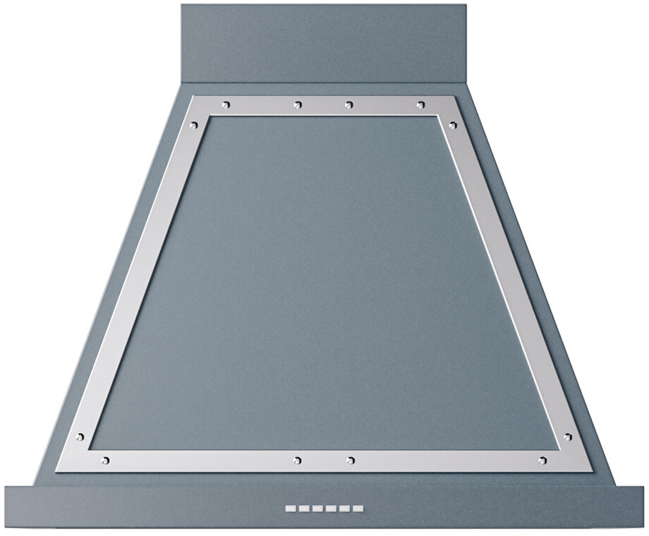 Ilve UANB36BGC 36 Inch Range Hood - Blue Grey, Chrome Finish, 600 CFM Air Flow, 450W Power