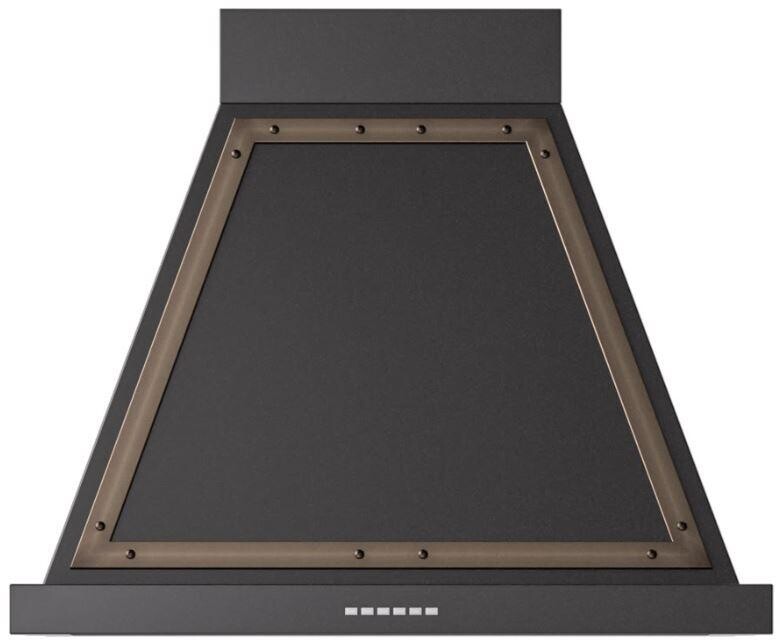 ILVE UANB30BKB Nostalgie II Noblesse 30 inch Range Hood with 600 CFM (Glossy Black, Burnished)