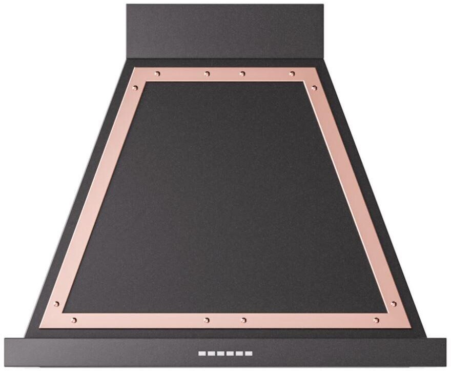 ILVE UANB30BKP Nostalgie II Noblesse 30 inch Range Hood with 600 CFM (Glossy Black, Copper)